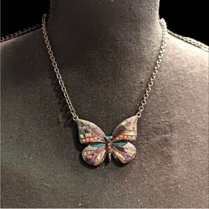 Vintage Park Lane butterfly pendant necklace